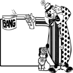 Clown - Dog & Gun Border