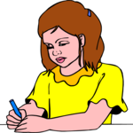 Girl Writing