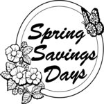 Spring Savings Days Heading