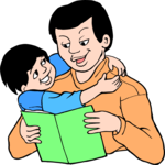 Father Reading to Son 1