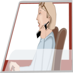 Businesswoman on Cellular 1