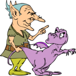 Elf Taming Dragon