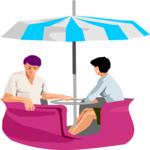 Couple on Carnival Ride