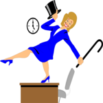Businesswoman Singing