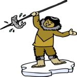 Eskimo with Spear 1