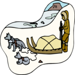 Eskimo & Dog Sled 1