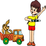 Boy with Toys 2