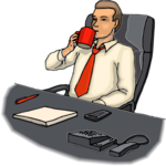 Man Drinking Coffee