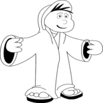 Boy Wearing Robe
