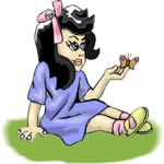 Girl with Butterfly 2