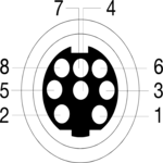 8 Pin Mini DIN-2