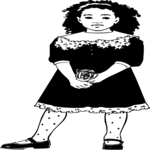 Girl in Formal Dress