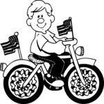 Boy on Bicycle 1