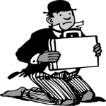 Businessman Begging