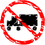 No Trucks Symbol