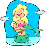 Mermaid & Baby