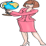 Woman with Globe