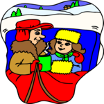 Couple in Sleigh