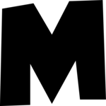 Slanted M