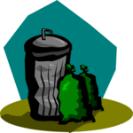 Trash Can & Garbage