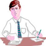 Businessman at Desk 07