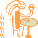 Eating a Hamburger