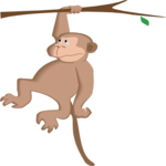 Monkey Hanging on Tree 3