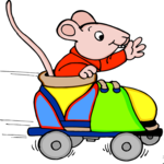 Mouse in Roller Skate