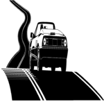 Car on Winding Road