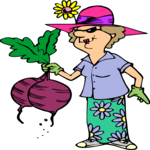 Gardener & Large Turnips