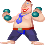 Businessman Exercising