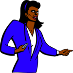 Woman Pointing 1