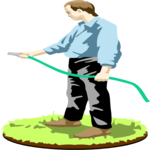 Man with Hose
