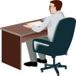 Businessman at Desk 12