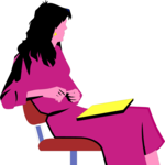 Businesswoman Sitting