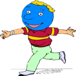 Blue Head Running