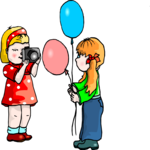 Girls with Balloons