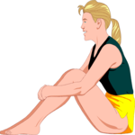 Athlete Sitting
