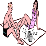 Beach Socializing 1