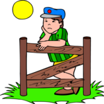 Boy at Fence