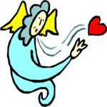 Angel Blowing Heart