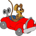 Mouse in Car