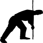 Man Driving a Stake
