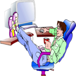 Man at Computer 09