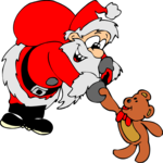 Santa & Teddy Bear