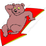 Bear Sliding Down