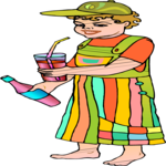 Boy with Drinks