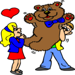 Couple & Teddy Bear