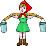 Girl with Pails