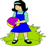 Girl with Ball 3